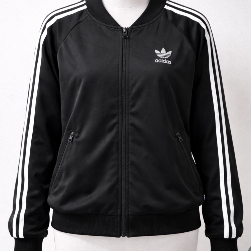 Adidas Originals Trefoil Track Jacket - Black White - Medium
